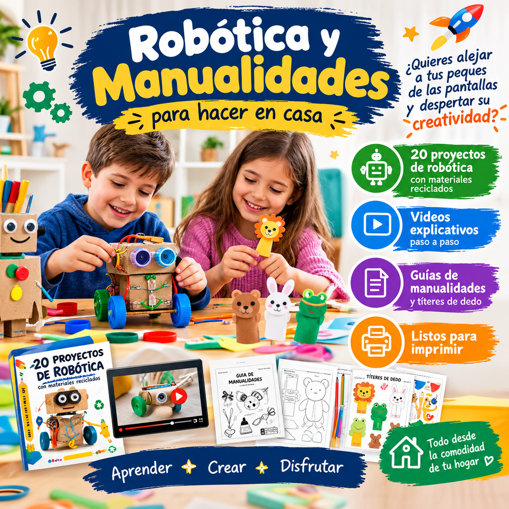 🤖🎨 Robótica + Manualidades para Peques