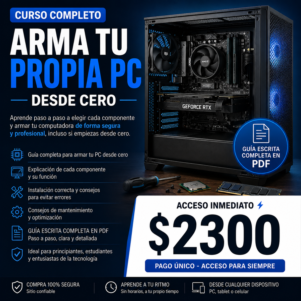 💻 La Biblia del Montaje en PC: Aprende a Armar tu Propia PC Desde Cero