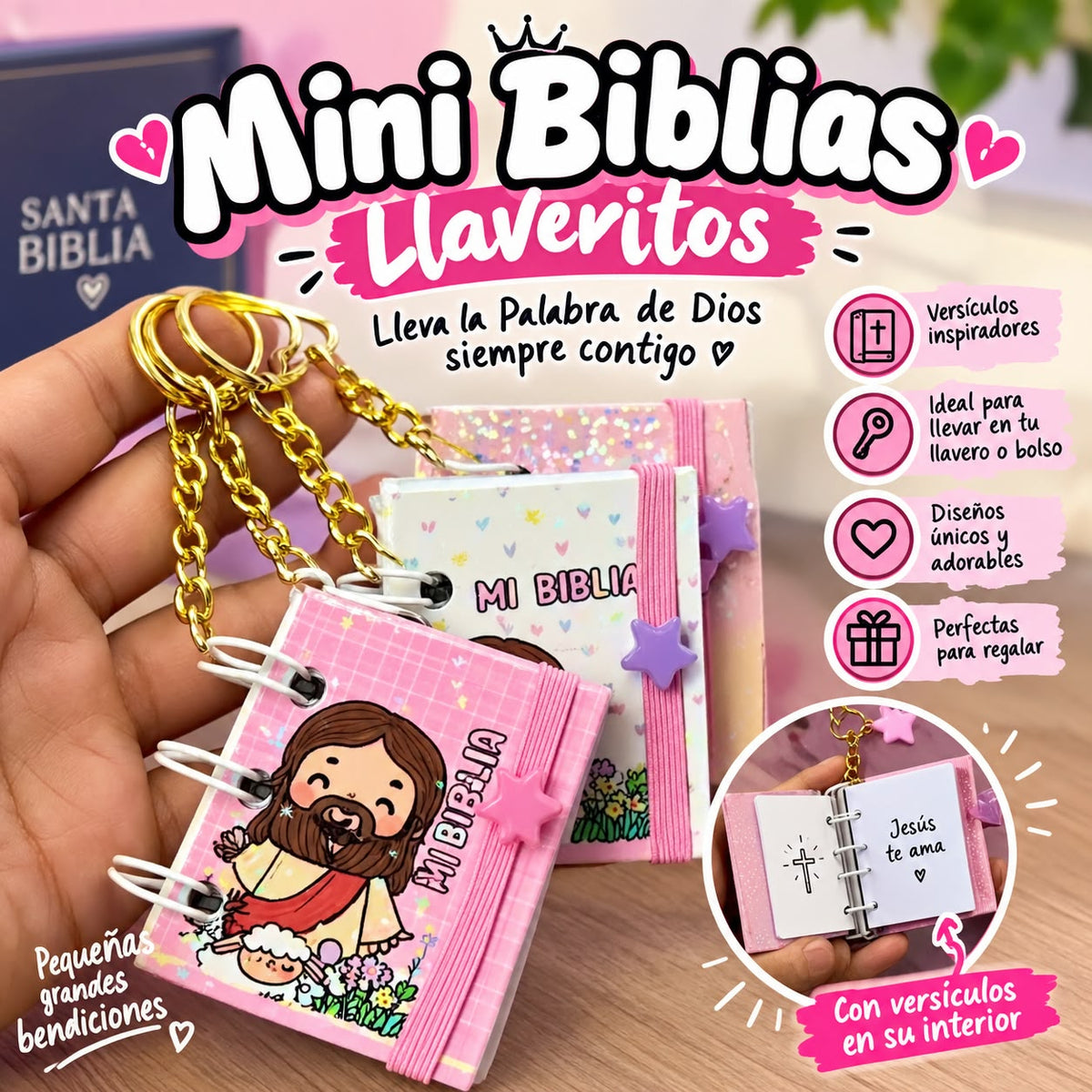 📖 Mini Biblias Llaveritos – PDF Imprimible
