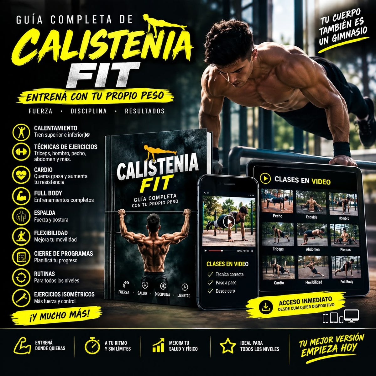 💪 CALISTENIA FIT — Entrená con tu propio peso